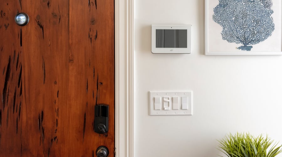 Security system components in Newark.